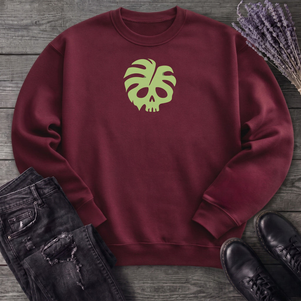 Monstera Skull Sweatshirt