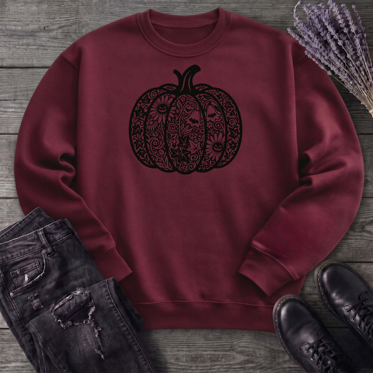 Linocut Pumpkin Sweatshirt