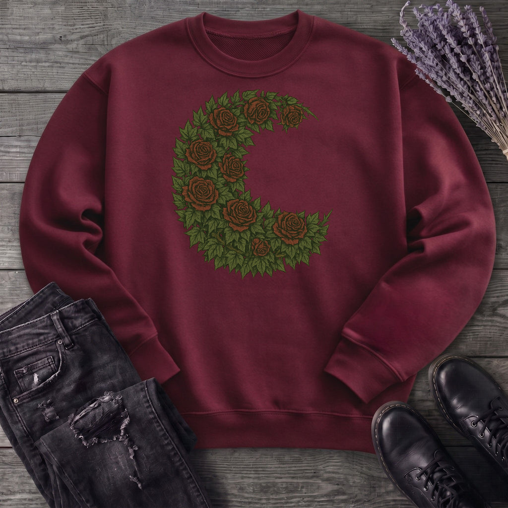 Crescent Moon Roses Sweatshirt