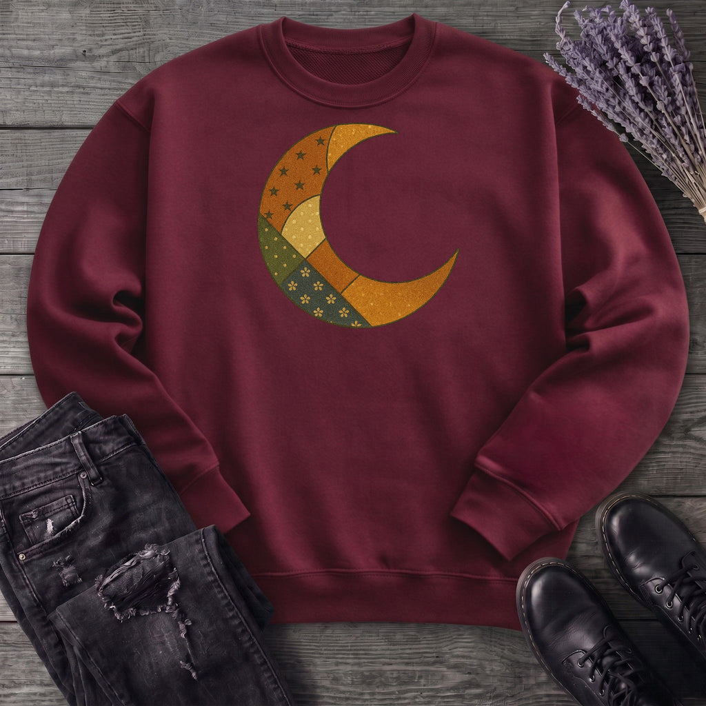 Patchwork Crescent Moon Sweatshirt