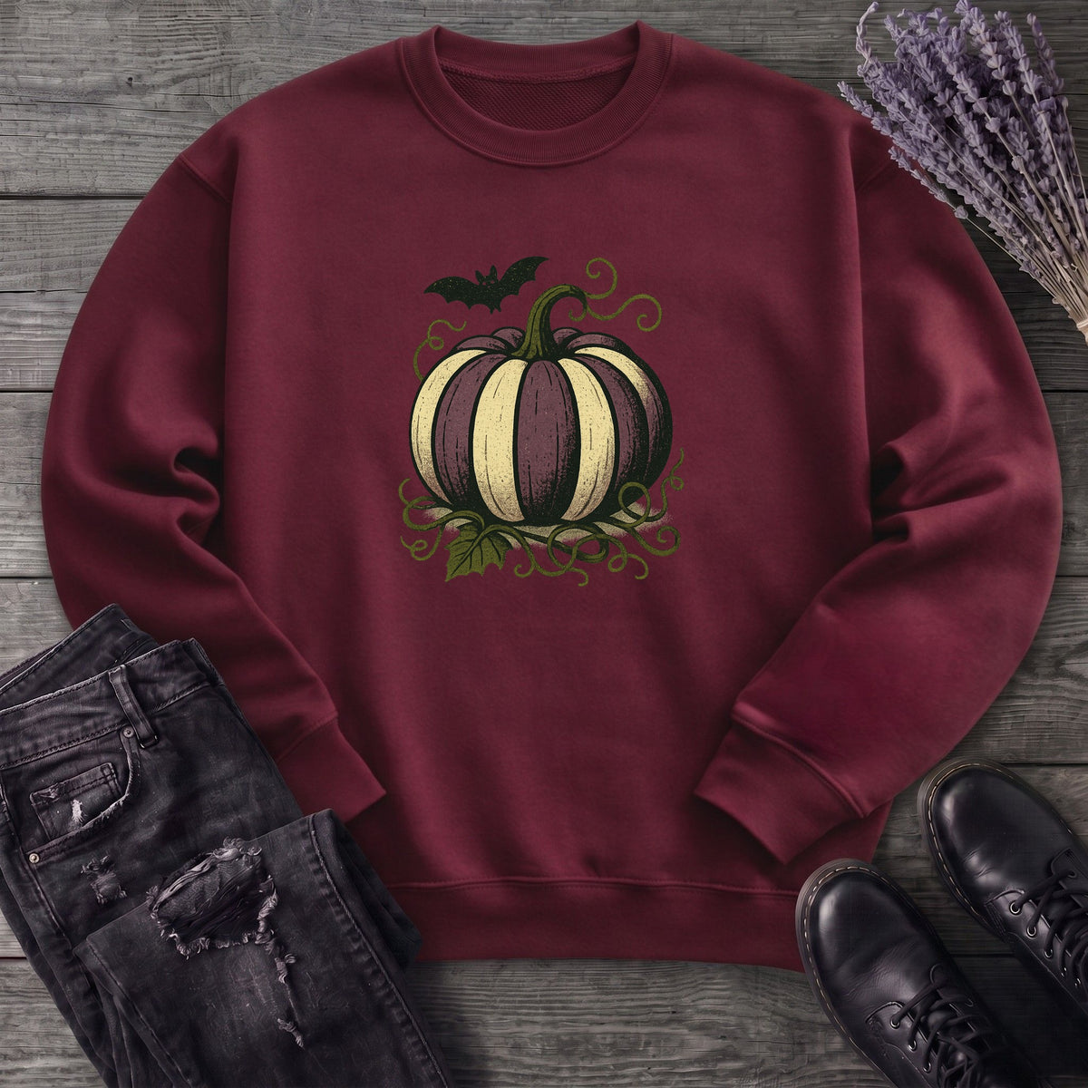 Striped Pumpkin Sweatshirt