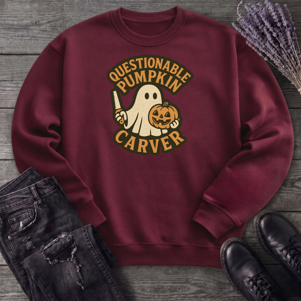 Questionable Pumpkin Carver Sweatshirt