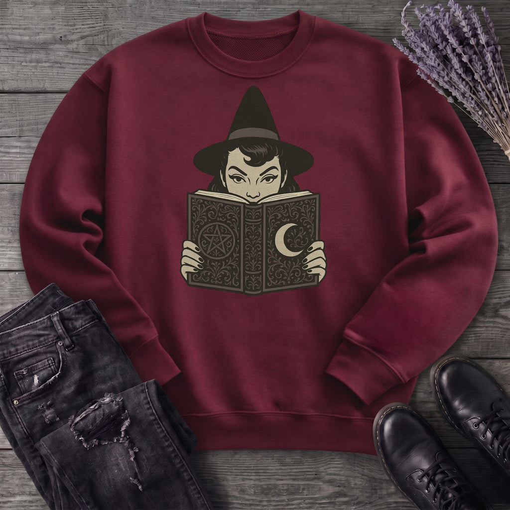 Witch Reading Sweatshirt