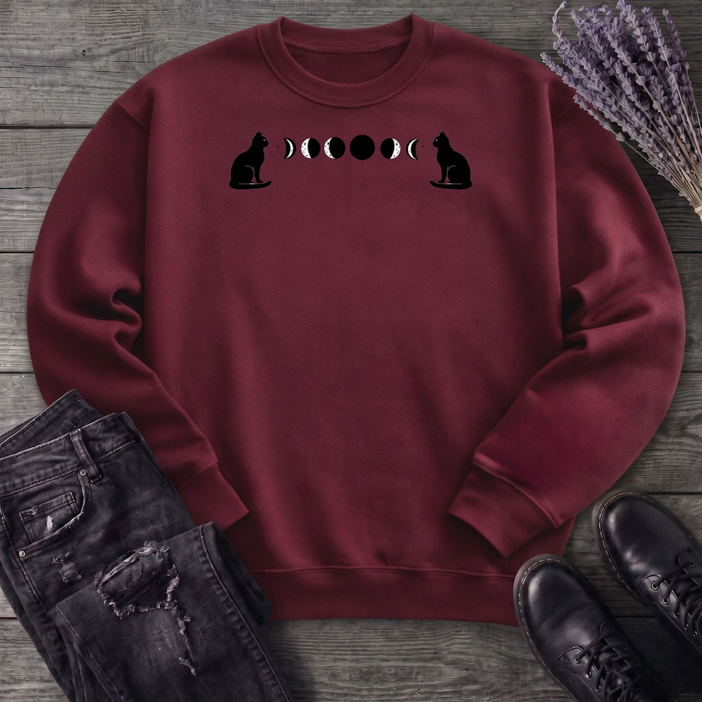 Cat Moon Phases Sweatshirt