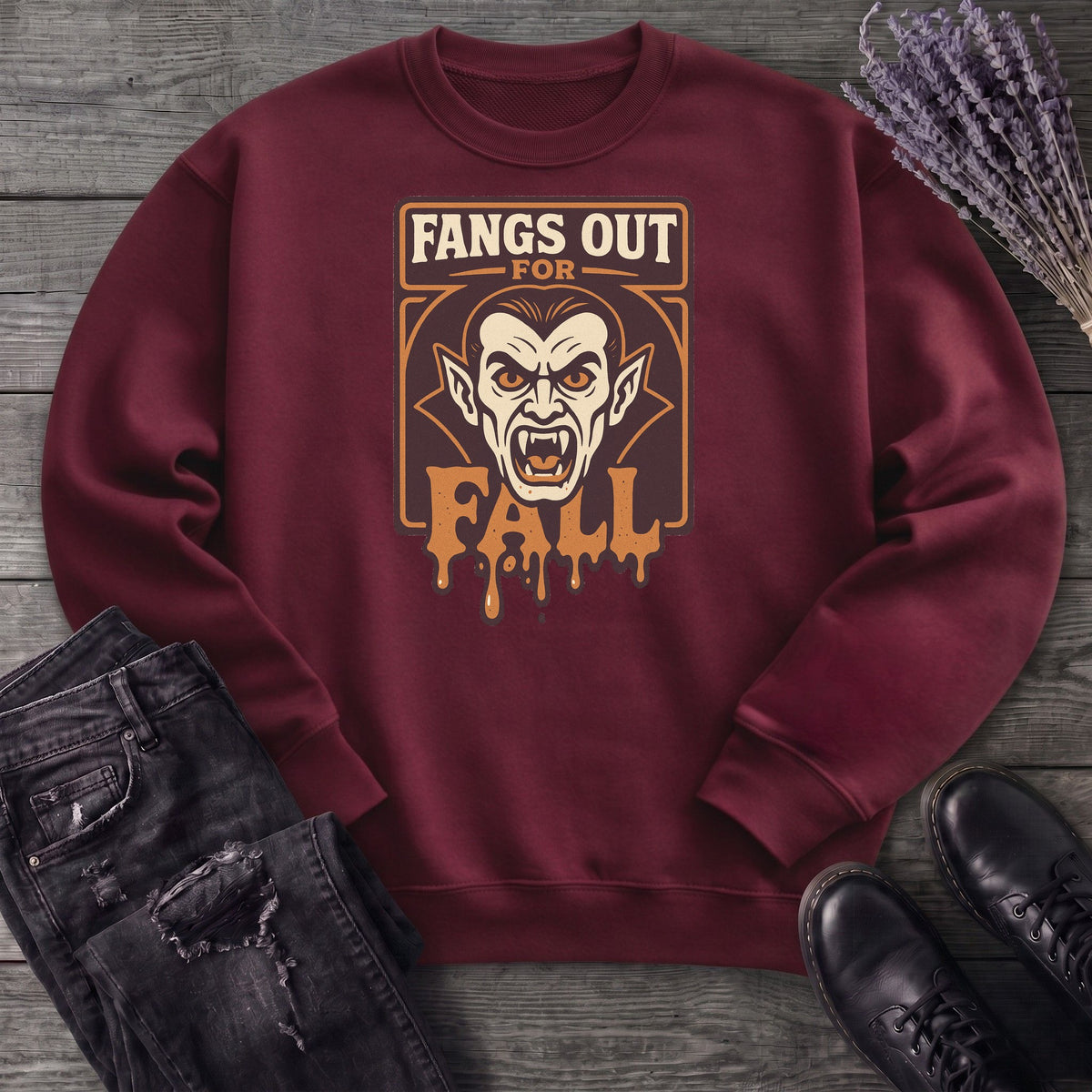 Fangs Out For Fall Sweatshirt