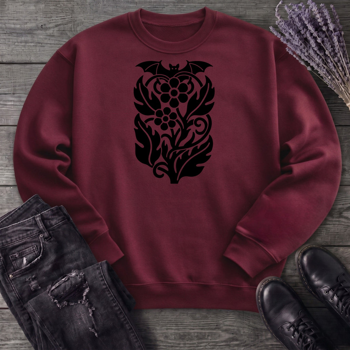 bat night garden Sweatshirt