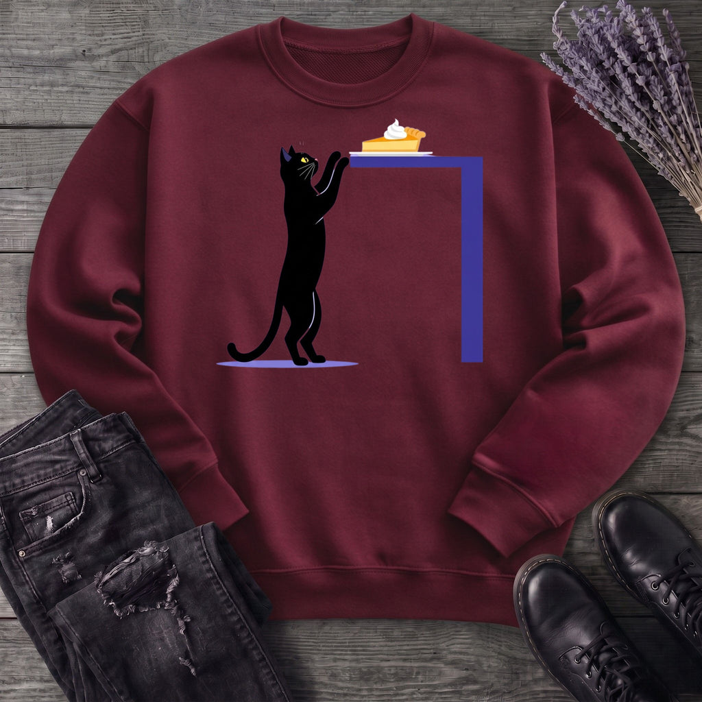 Black Cat Pumpkin Pie Sweatshirt