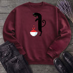 Black Cat And Cranberries Sweatshirt