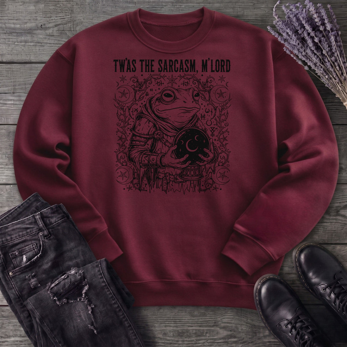 Twas The Sarcasm Frog Sweatshirt