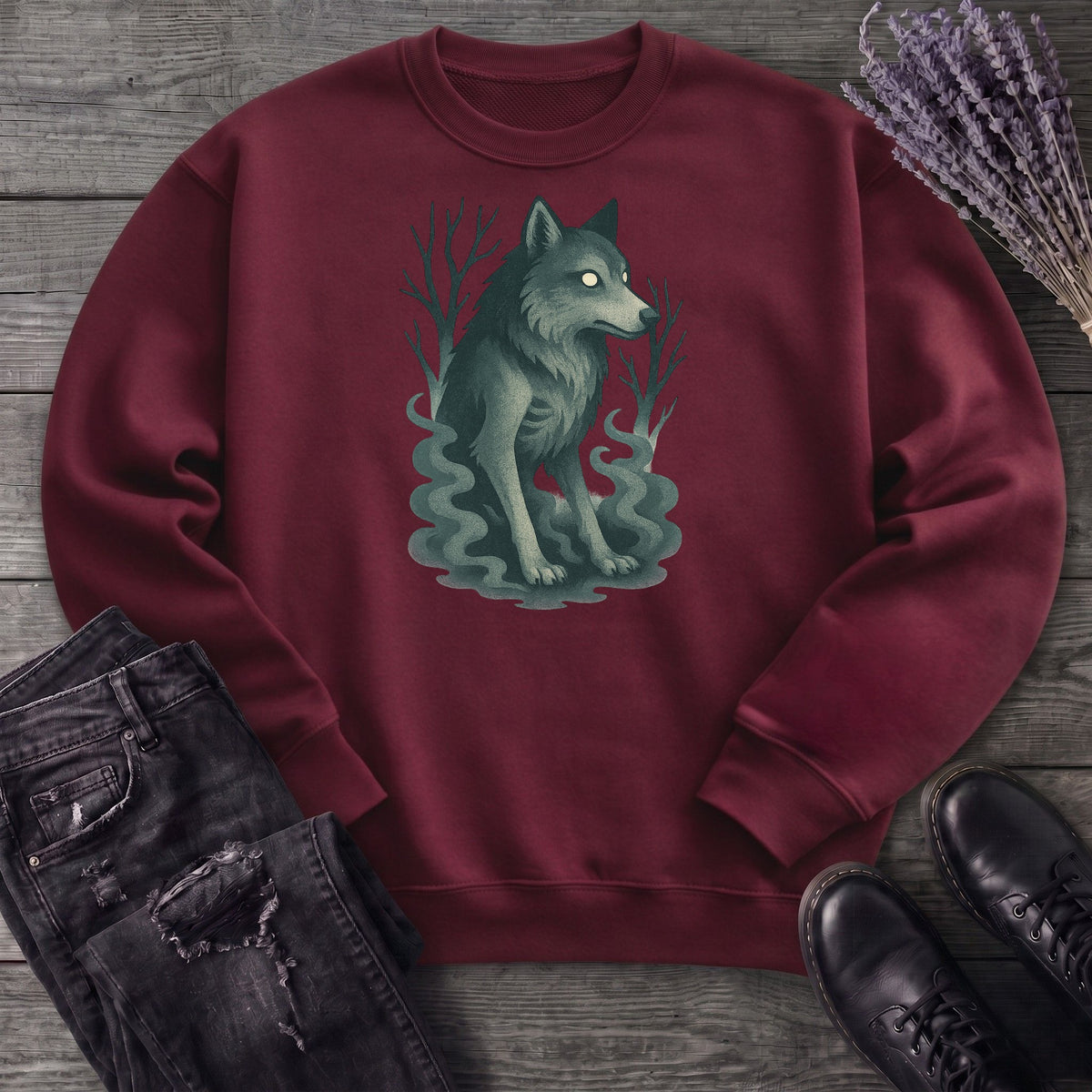 Woodland Spirits Wolf Sweatshirt
