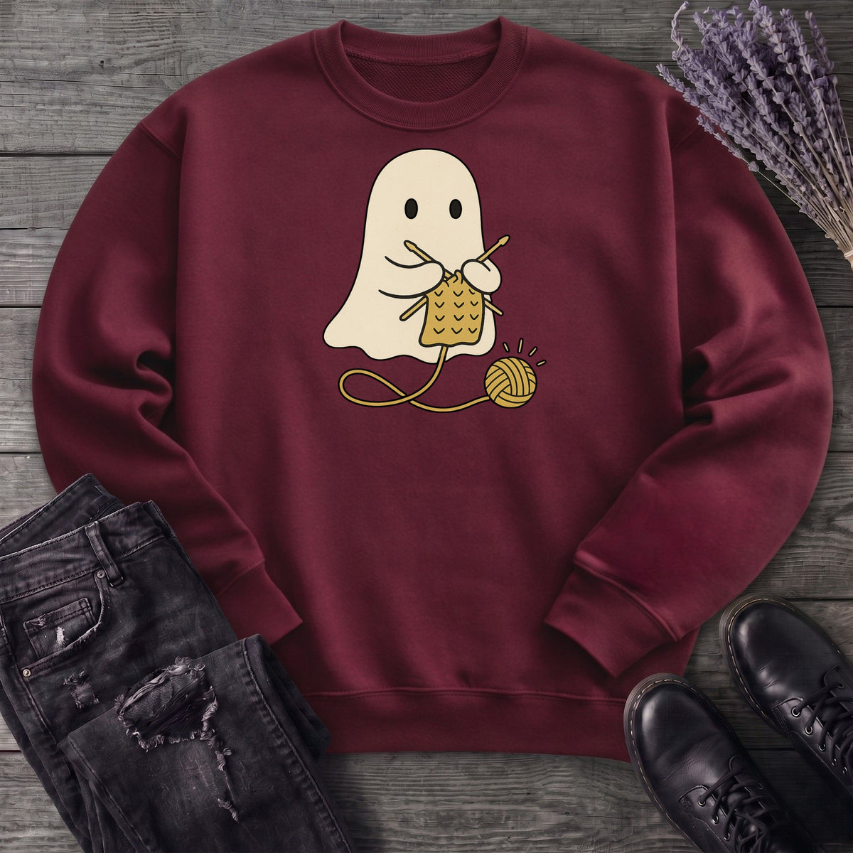 Knitting Ghost Sweatshirt