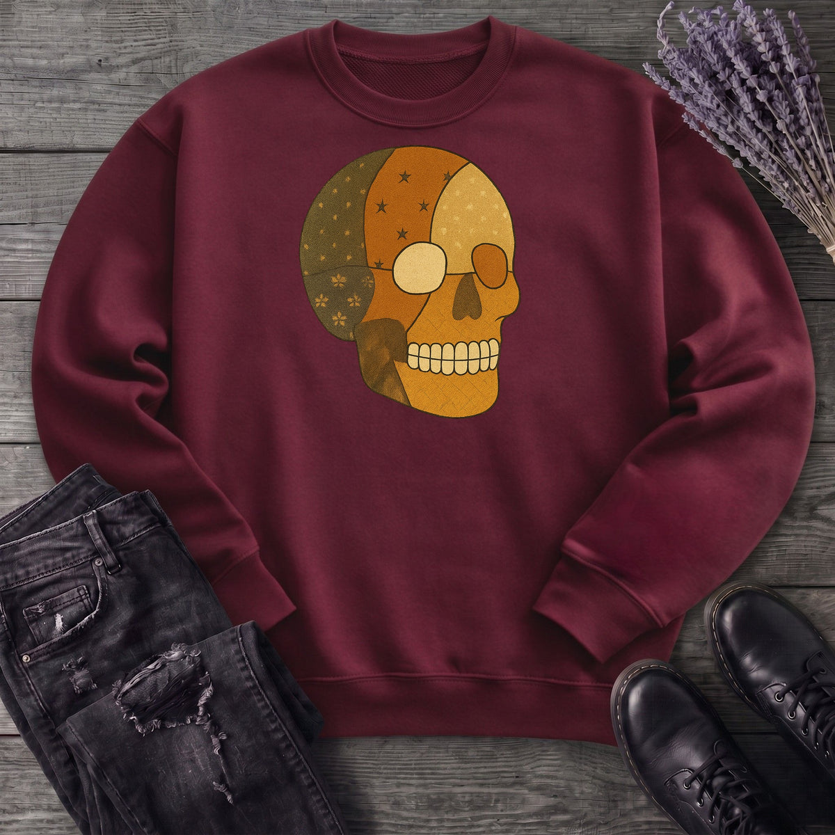 Patchwork Skull Sweatshirt