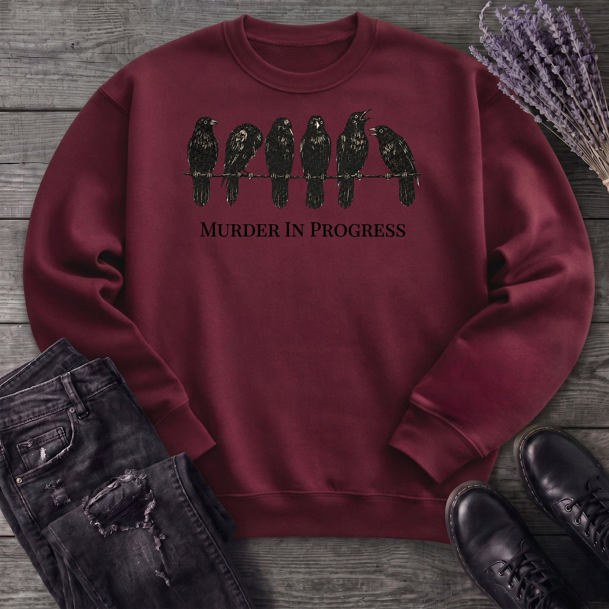 Murder In Progress Six Crows Sweatshirt