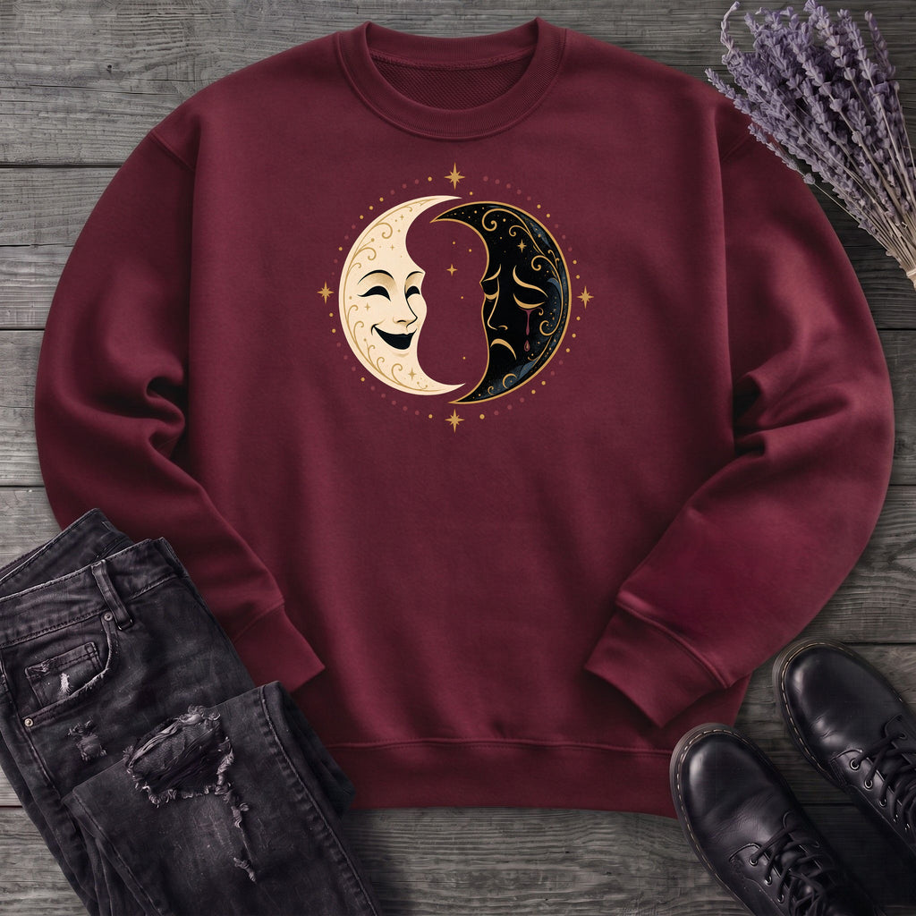 Comedy Tragedy Moons Sweatshirt
