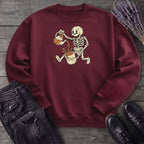Coffee Skeleton Cartoon Sweatshirt