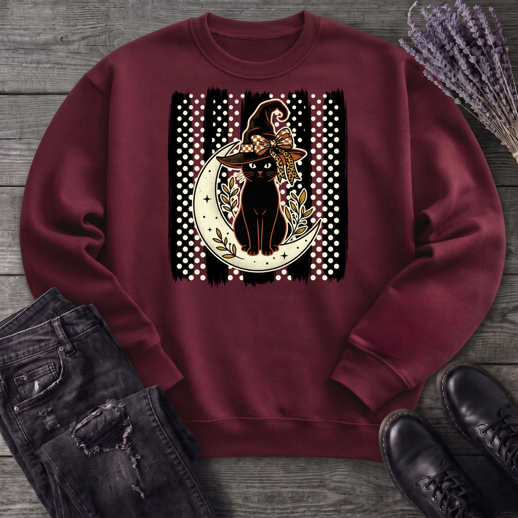 PolkaDot Witchy Cat Sweatshirt