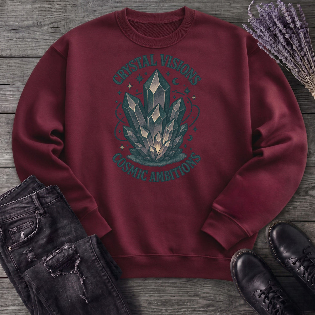 Crystal Visions Cosmic Ambitions Sweatshirt