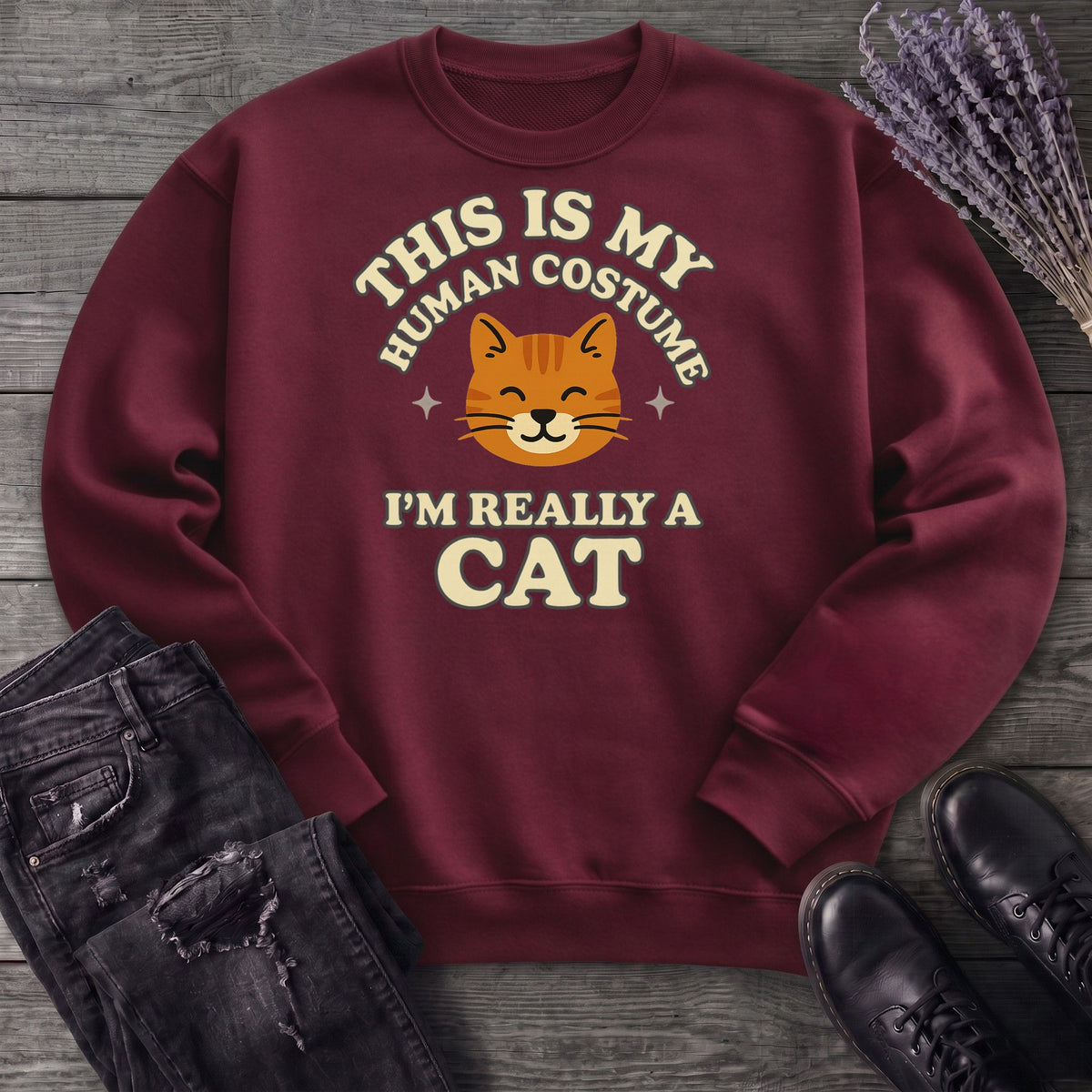 Human Costume Cat Sweatshirt