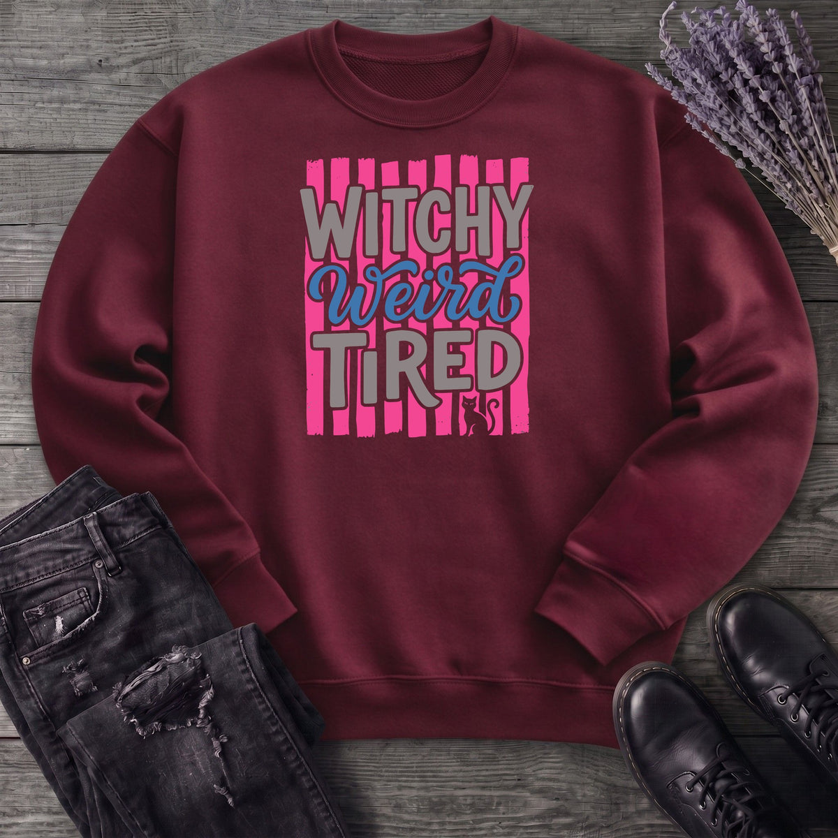 Witchy Weird Tired Sweatshirt