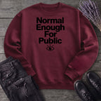 Normal Enough For Public Sweatshirt