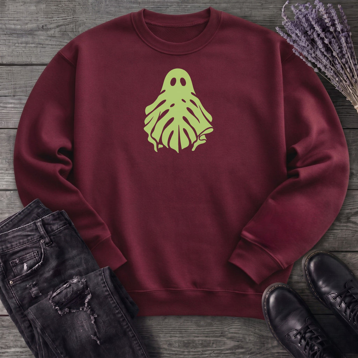 Monstera Ghost Sweatshirt