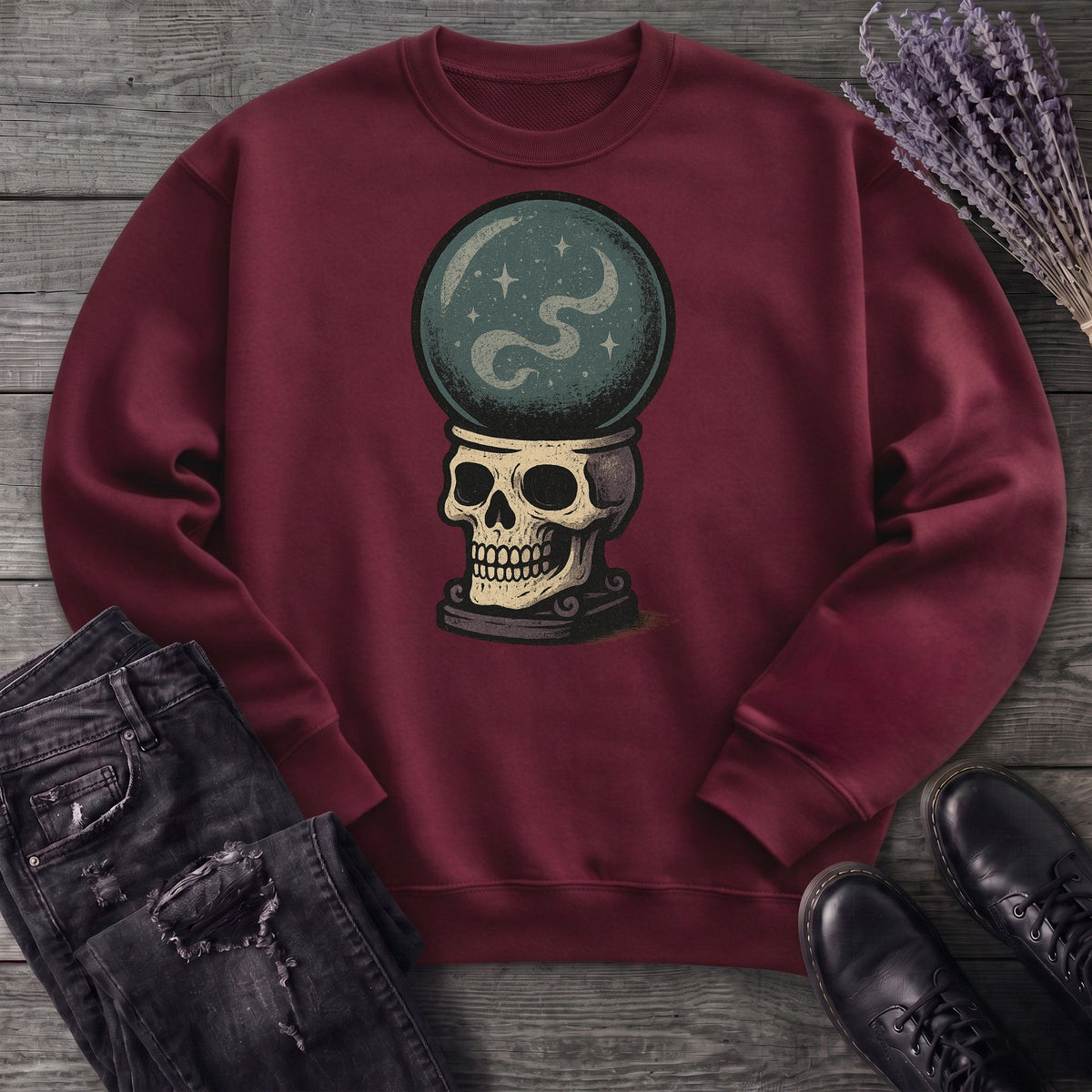 Crystal Ball Skull Sweatshirt