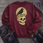 Crow On Skull Sweatshirt
