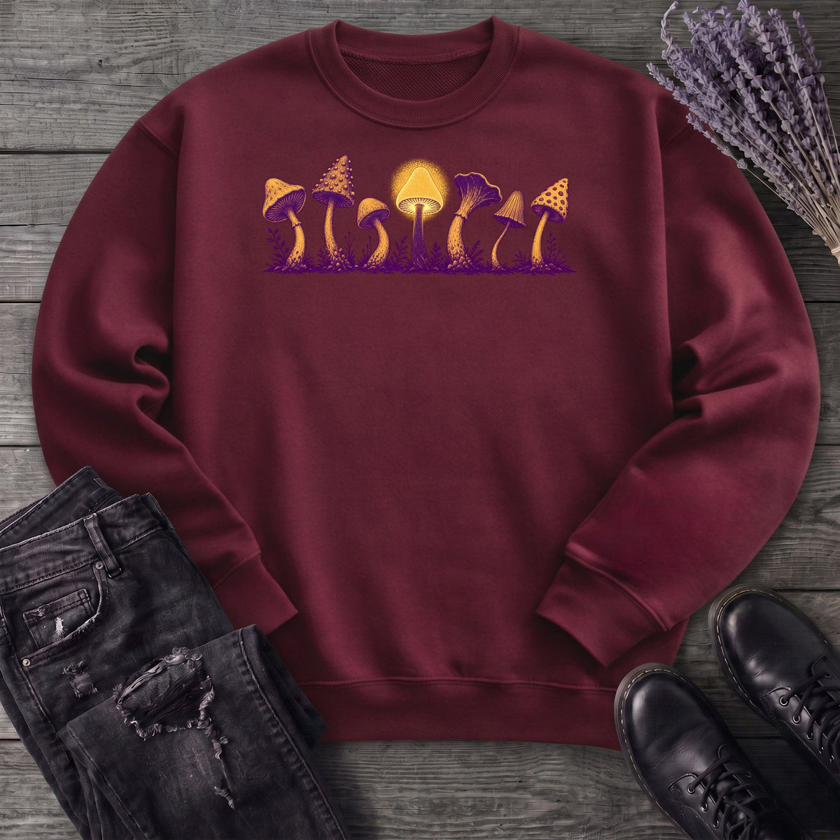 Golden Mushroom Grove Sweatshirt