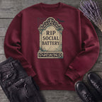 RIP Social Battery Sweatshirt