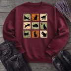 Cat Grid Sweatshirt