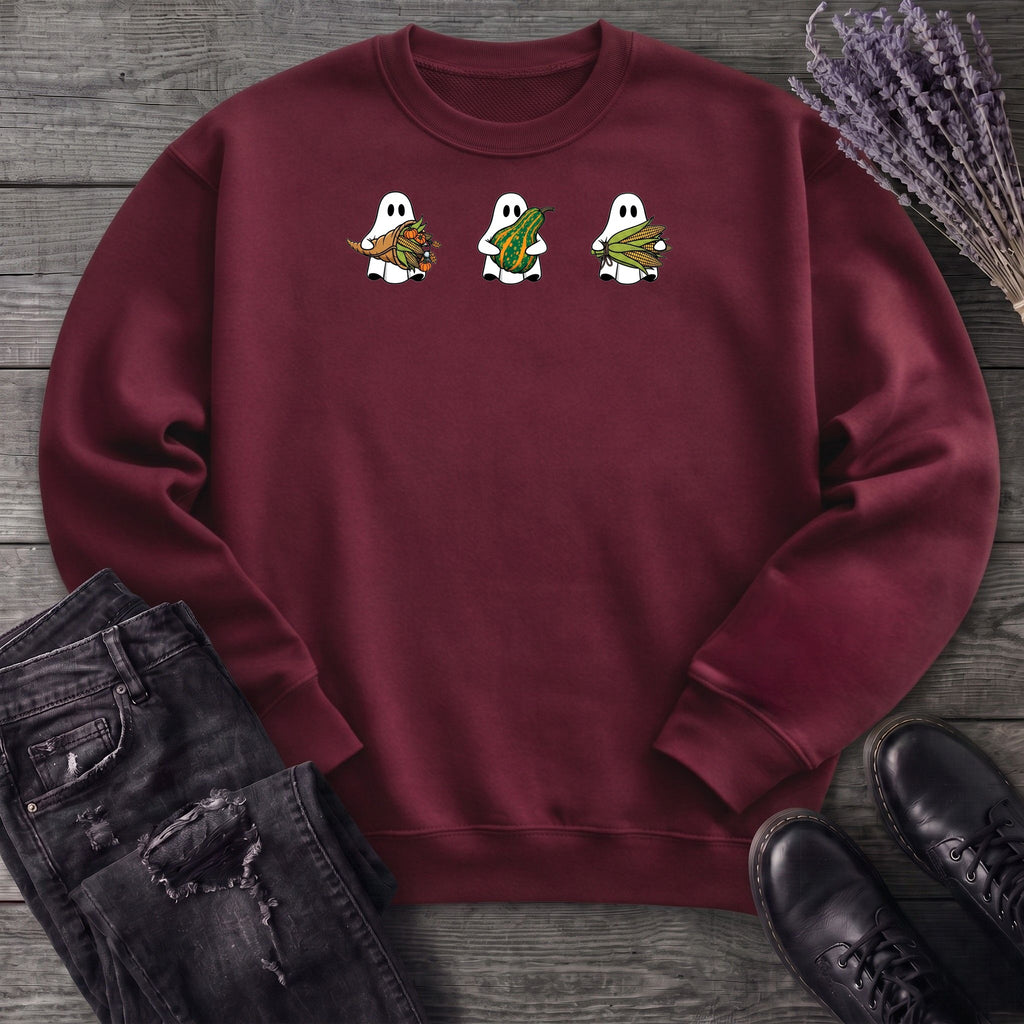 Ghosts Autumn Gourds Sweatshirt