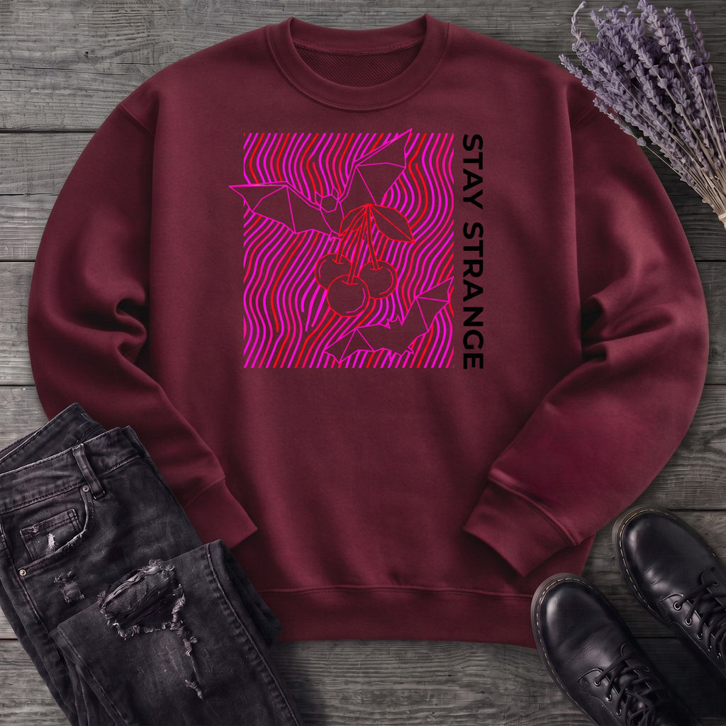 stay strange bats and cherries Sweatshirt