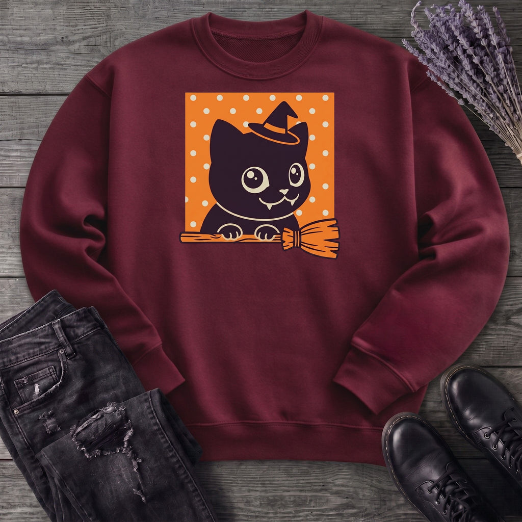 Broomstick Kitty Sweatshirt