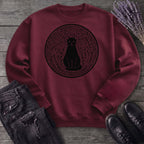 garden cat linocut Sweatshirt