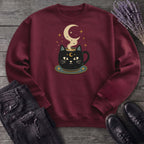Celestial Cat Coffee Sweatshirt