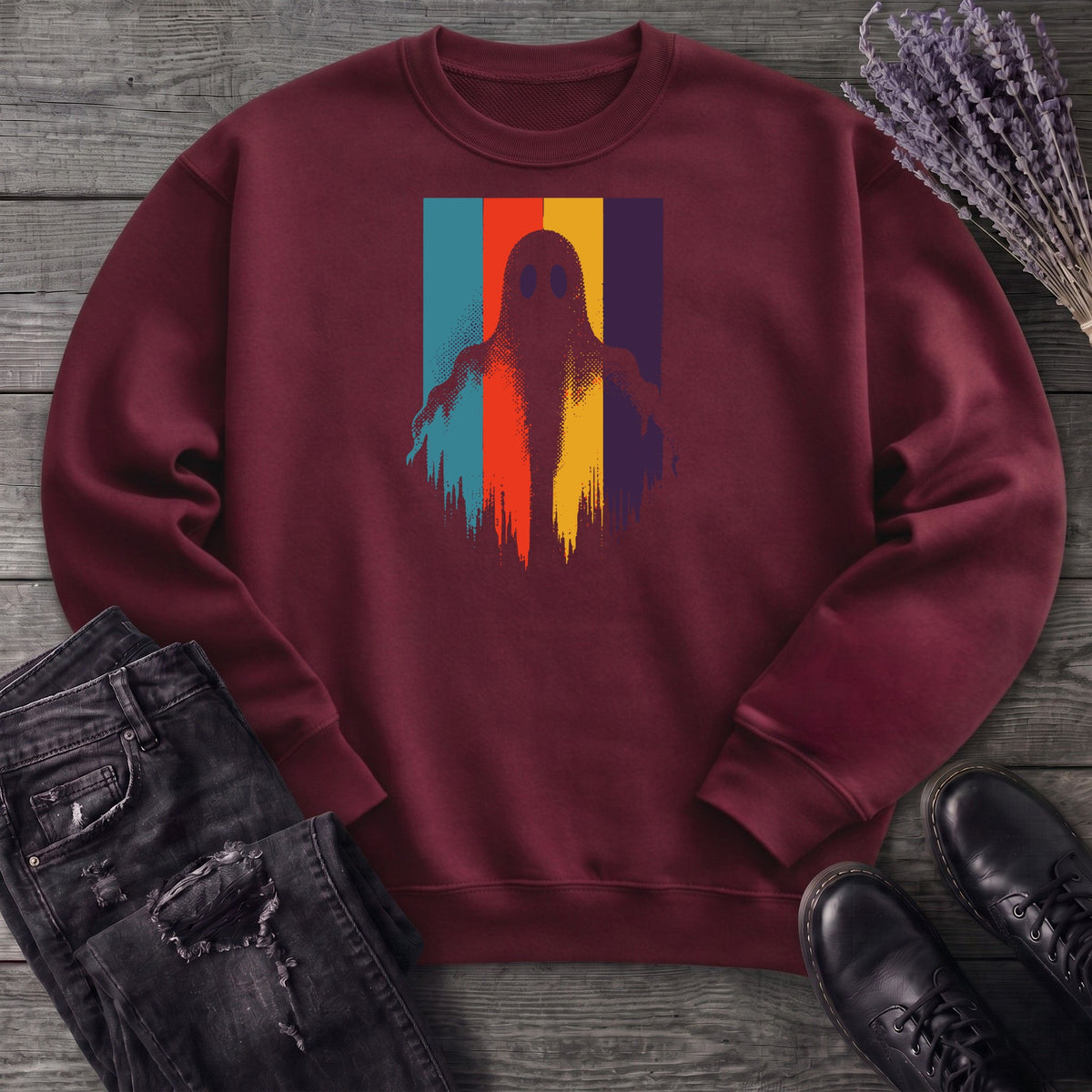 Ghost Stripe Silhouette Sweatshirt