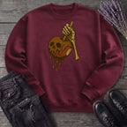 Caramel Apple Skull Sweatshirt