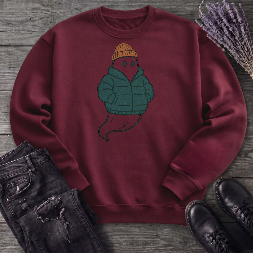 Puffer Coat Ghost Sweatshirt