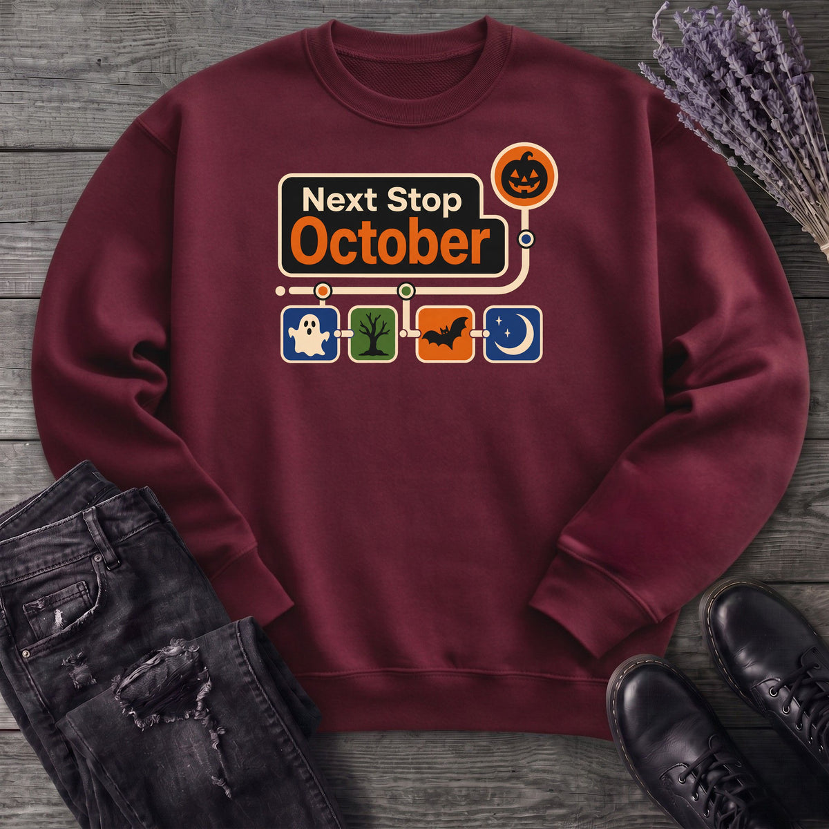 Next Stop October Sweatshirt