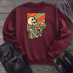 Skeleton Pumpkin Pie Grunge Sweatshirt