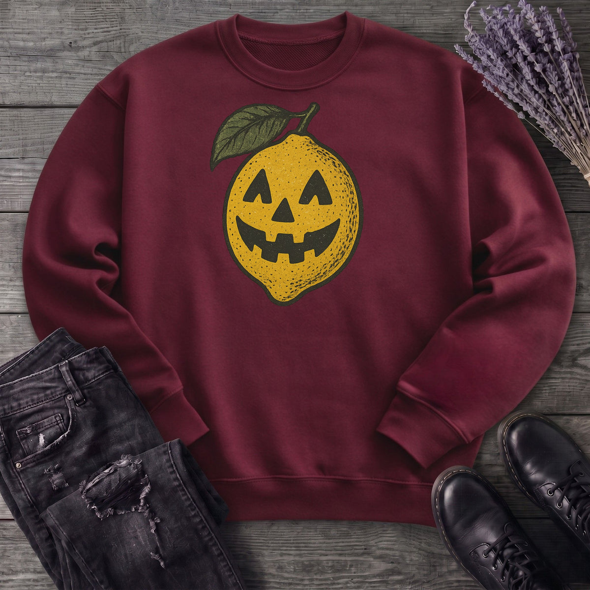 Jack O Lantern Lemon Sweatshirt