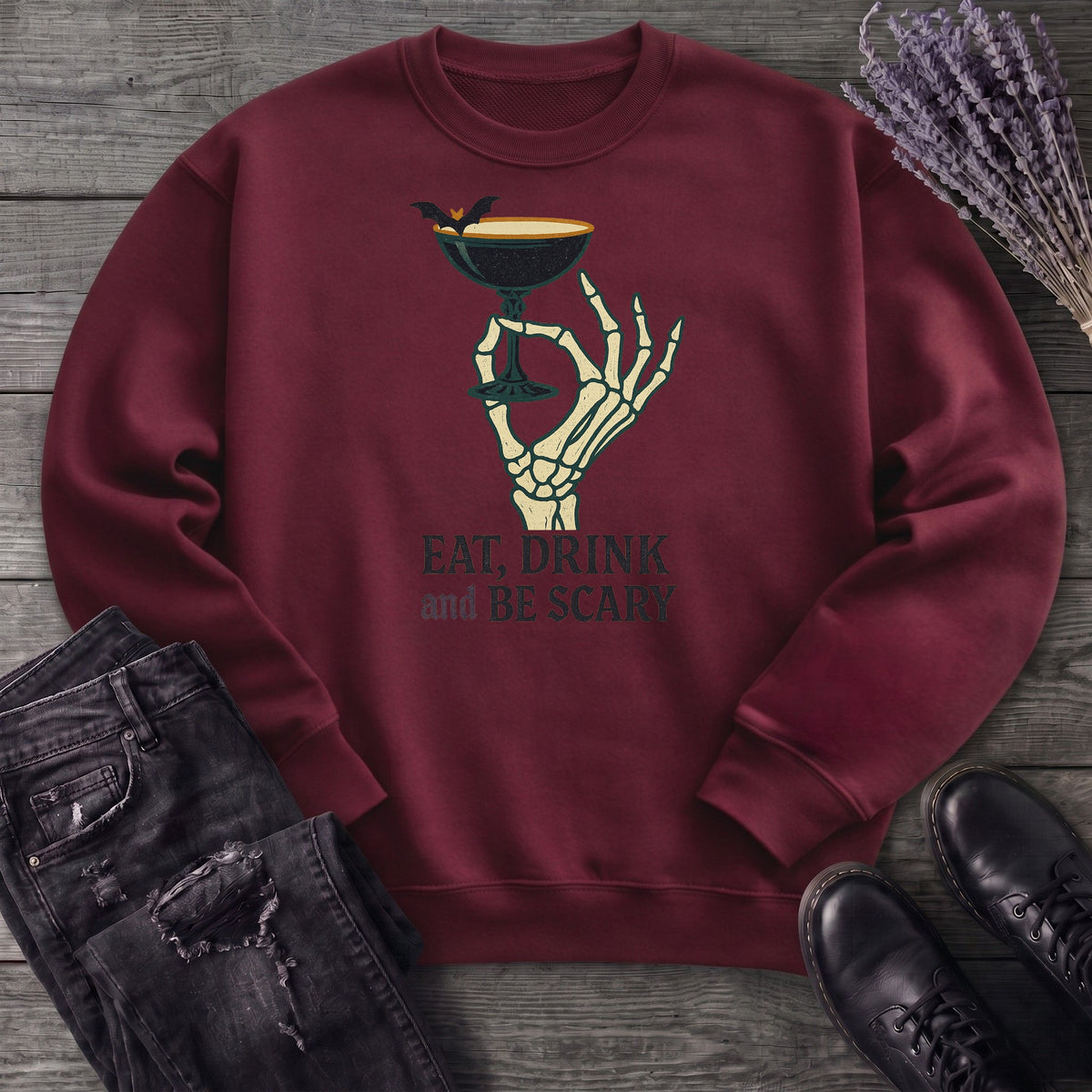 Eat Drink And Be Scary Sweatshirt