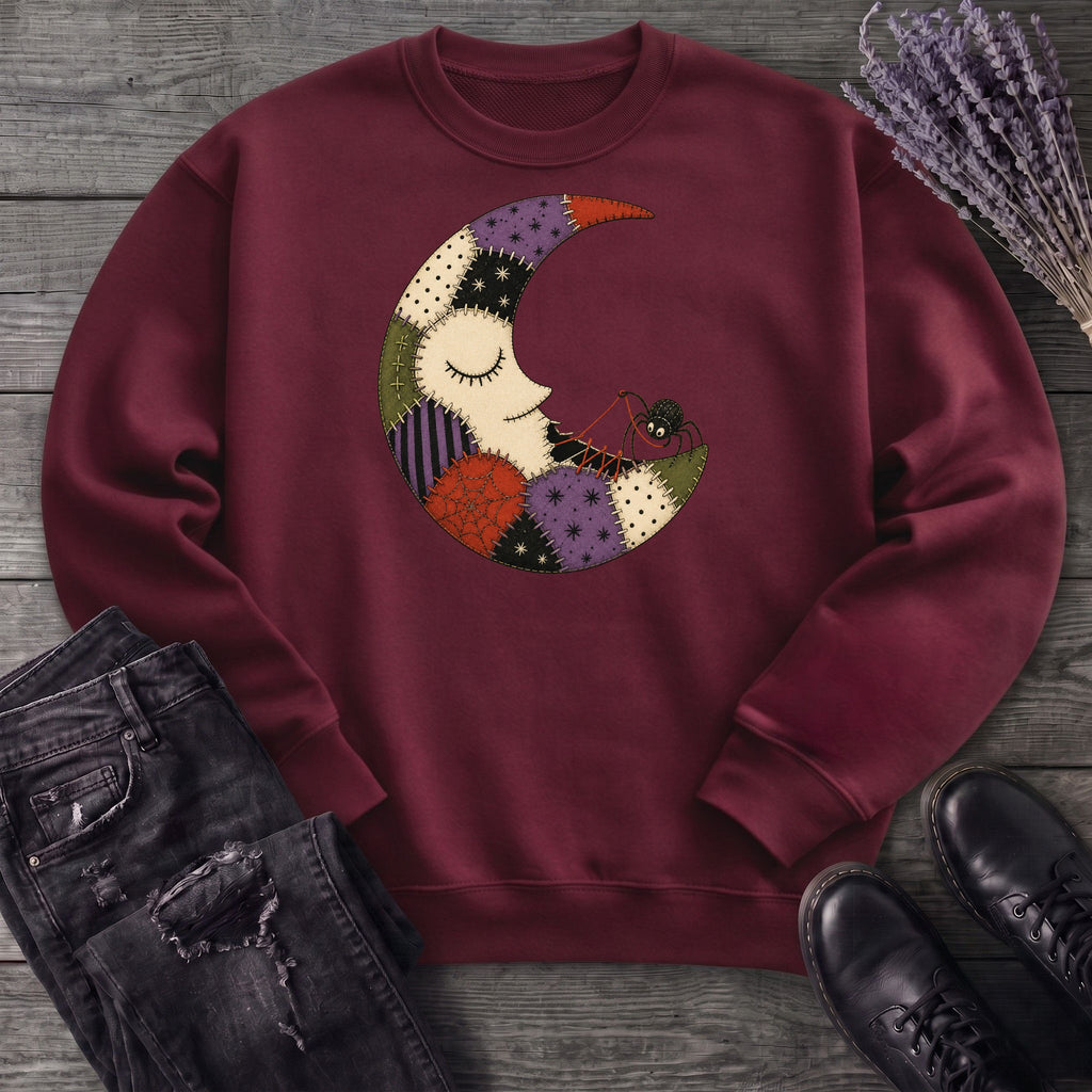 Spider Stitching Moon Sweatshirt