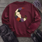 Spider Stitching Moon Sweatshirt