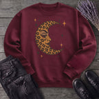 Leopard Print Crescent Moon Sweatshirt