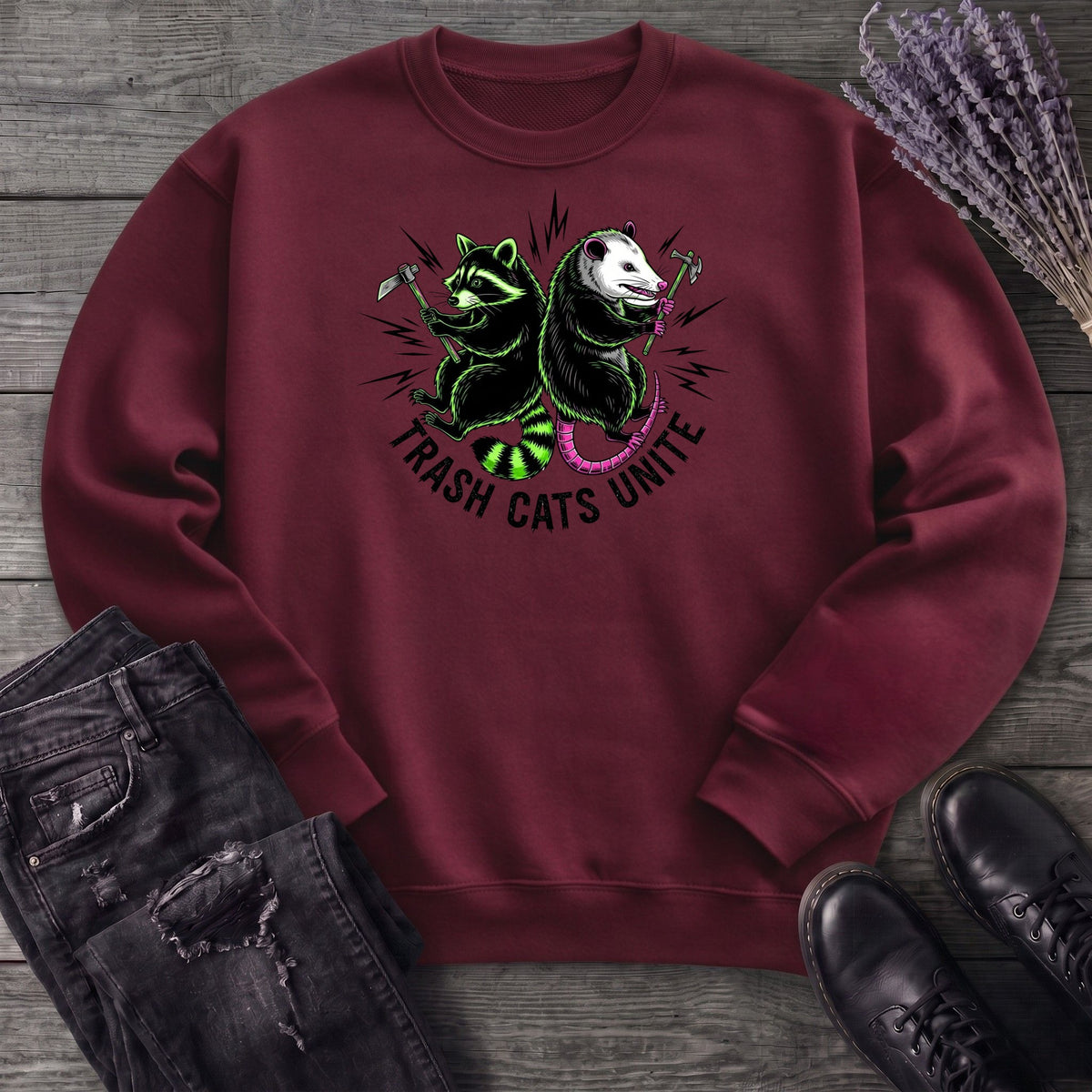 Trash Cats Unite Sweatshirt