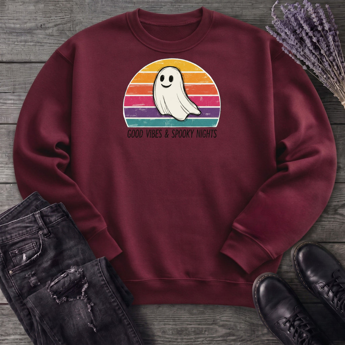 Good Vibes And Spooky Nights Sweatshirt