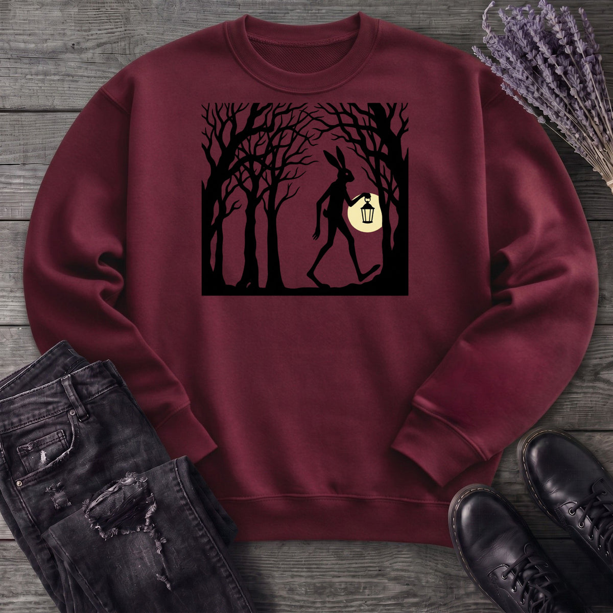 tall rabbit spooky easter Sweatshirt