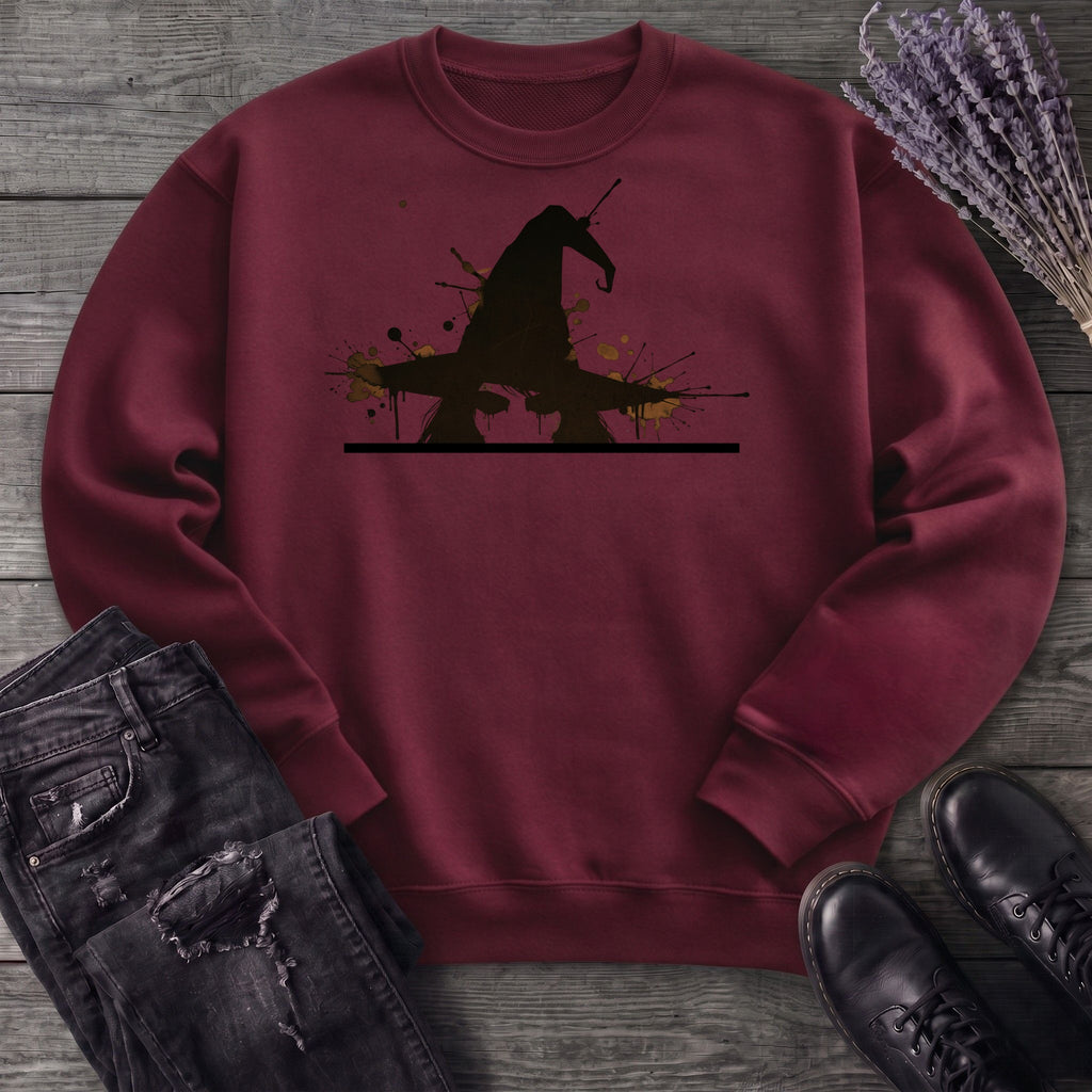 Ink Splatter Grunge Witch Sweatshirt
