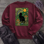 stained glass garden cat Sweatshirt